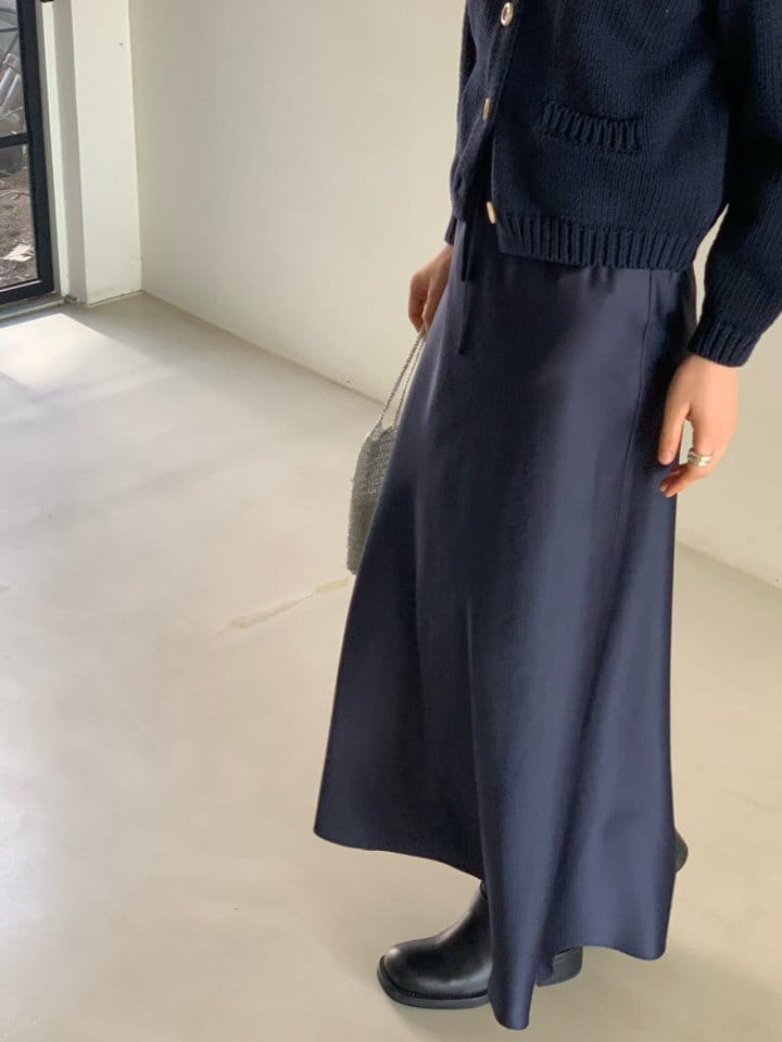 Taf - Korean Women Fashion - #thatsdarling - Long Satin Skirt - 6