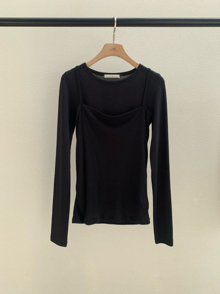 Taf - Korean Women Fashion - #thatsdarling - Layered Tight Tee - 5