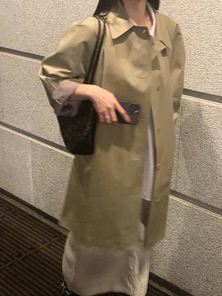 Taf - Korean Women Fashion - #thatsdarling - Hubun Half Trench Coat - 2