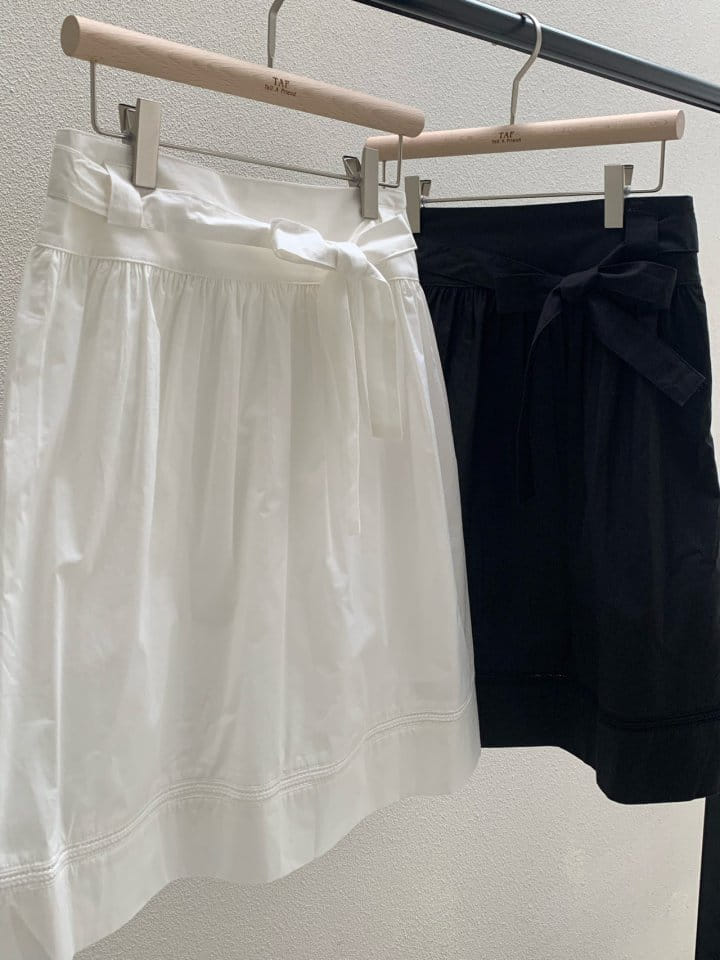 Taf - Korean Women Fashion - #womensfashion - Coco Ribbon Skirt - 2