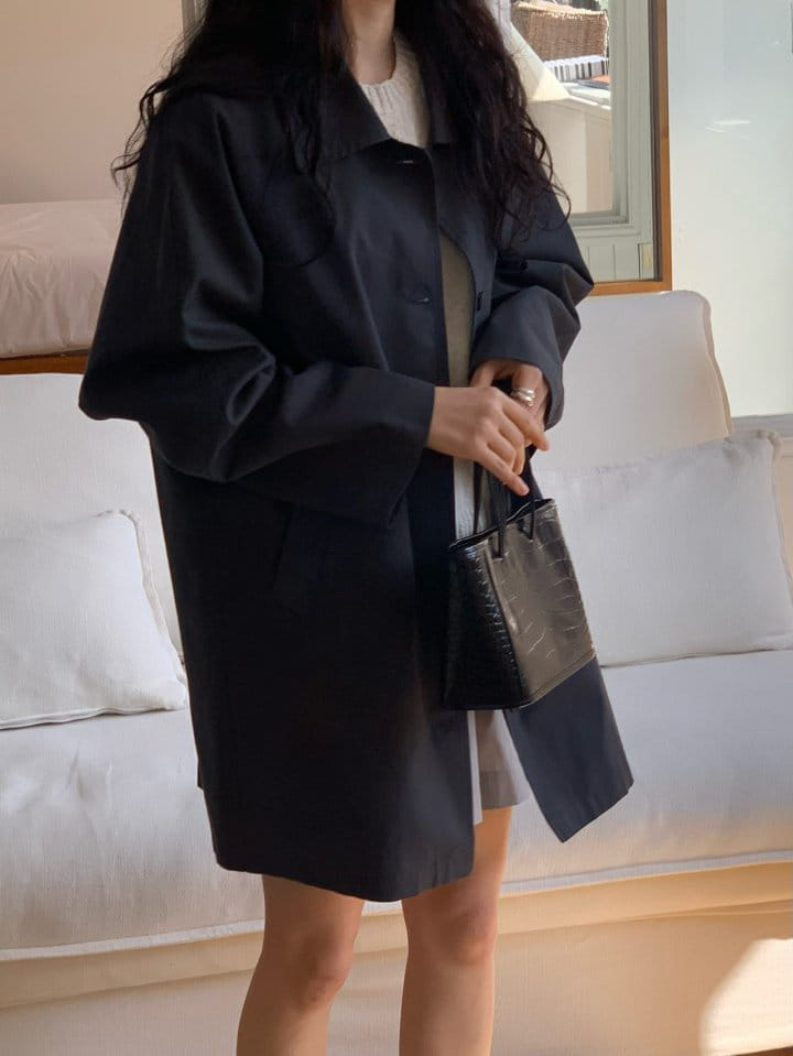 Taf - Korean Women Fashion - #womensfashion - Easy Single Trench Coat - 11