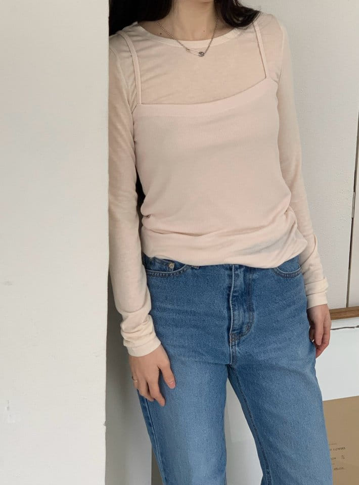 Taf - Korean Women Fashion - #womensfashion - Layered Tight Tee - 8