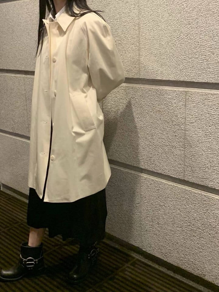 Taf - Korean Women Fashion - #womensfashion - Hubun Half Trench Coat - 5