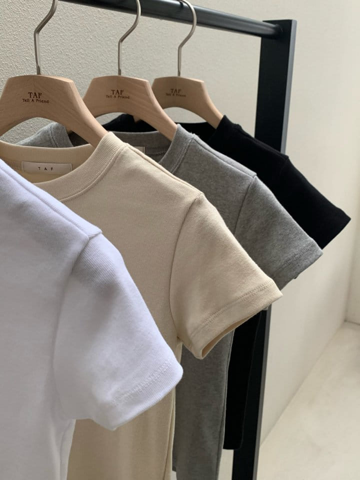 Taf - Korean Women Fashion - #womensfashion - Mini Short Sleeve Tee - 8