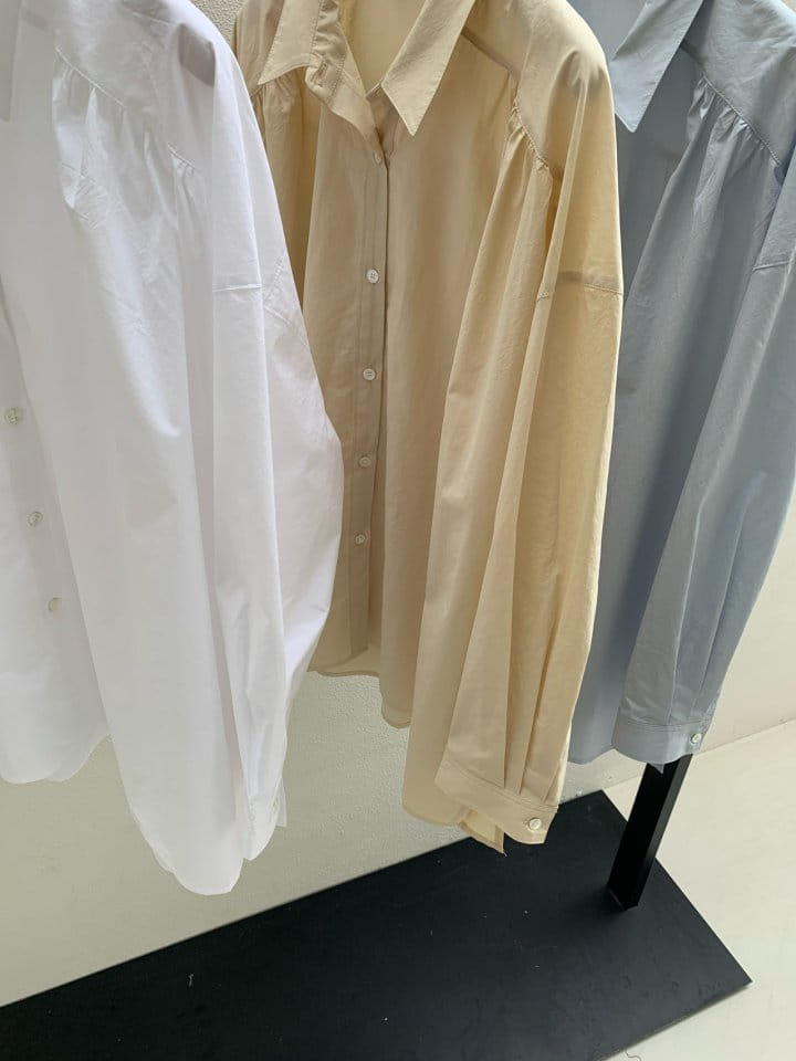 Taf - Korean Women Fashion - #womensfashion - Kai Shirring Shirt - 11
