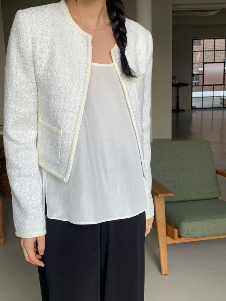 Taf - Korean Women Fashion - #momslook - Jenny Tweed Jacket - 4