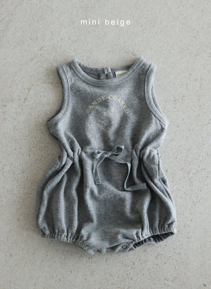 The Beige - Korean Baby Fashion - #smilingbaby - String Body Suit - 4