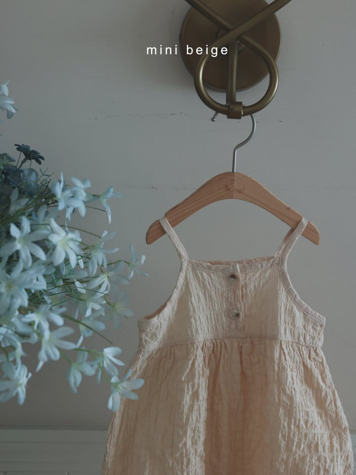 The Beige - Korean Baby Fashion - #babyboutique - Button Sleeveless Body Suit - 3
