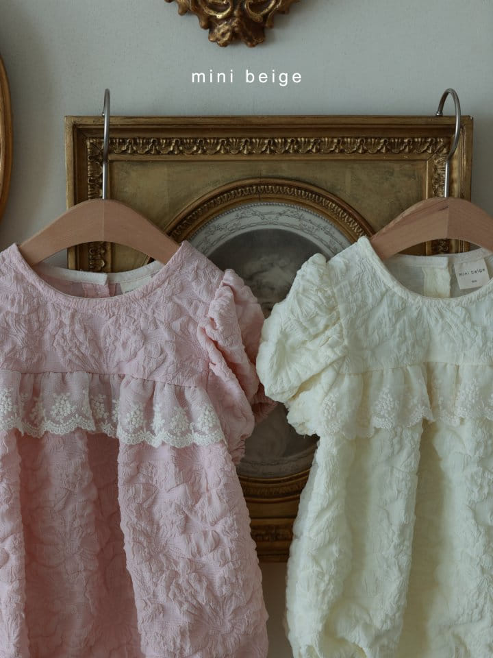 The Beige - Korean Baby Fashion - #babyboutique - Puff Sleeve Body Suit - 2