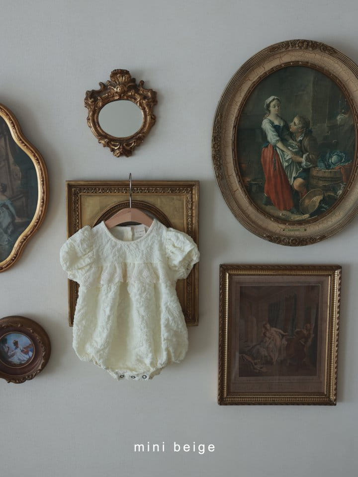 The Beige - Korean Baby Fashion - #babyboutiqueclothing - Puff Sleeve Body Suit - 3