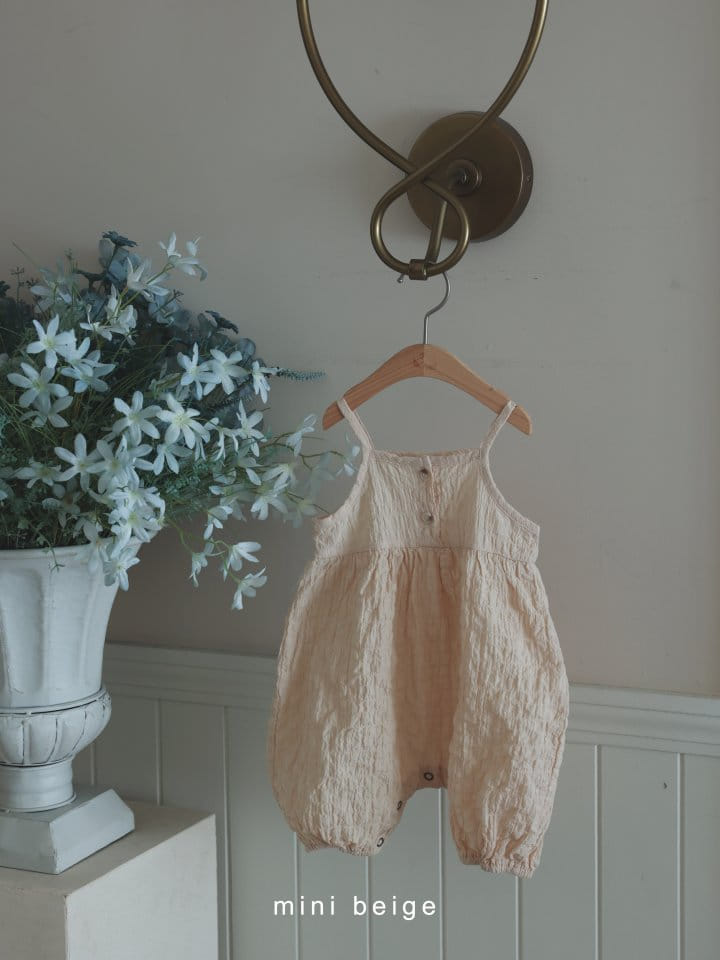 The Beige - Korean Baby Fashion - #babyclothing - Button Sleeveless Body Suit - 5