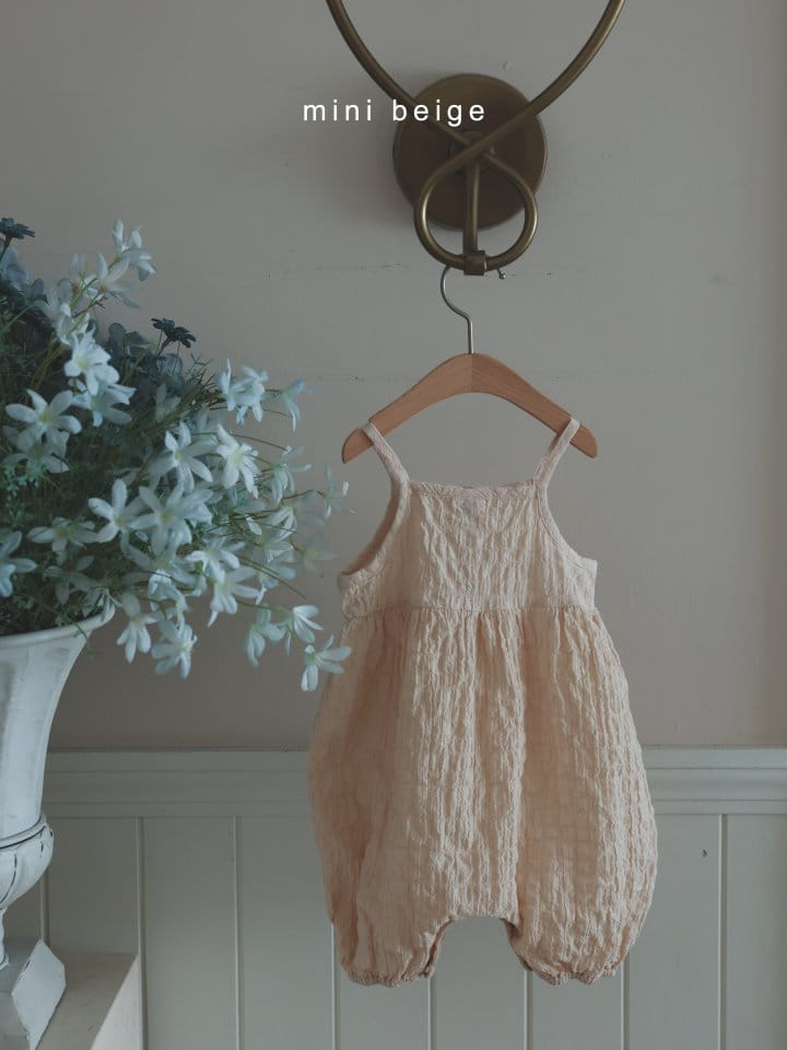 The Beige - Korean Baby Fashion - #babyfashion - Button Sleeveless Body Suit - 6