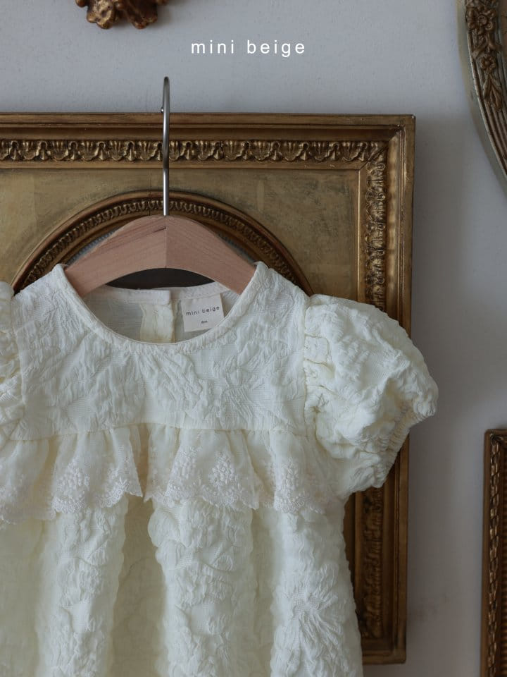The Beige - Korean Baby Fashion - #babygirlfashion - Puff Sleeve Body Suit - 7