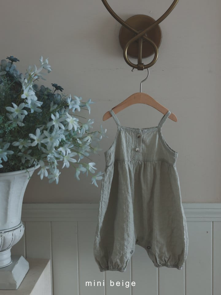The Beige - Korean Baby Fashion - #babyoninstagram - Button Sleeveless Body Suit - 10