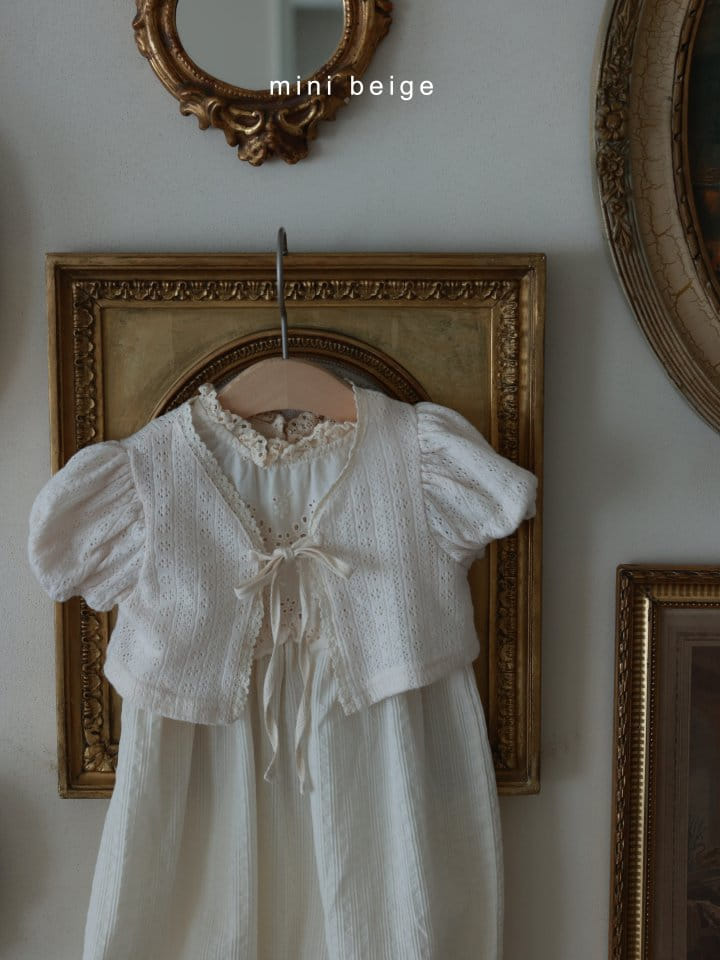 The Beige - Korean Baby Fashion - #babywear - Lace Long Pants Body Suit - 11