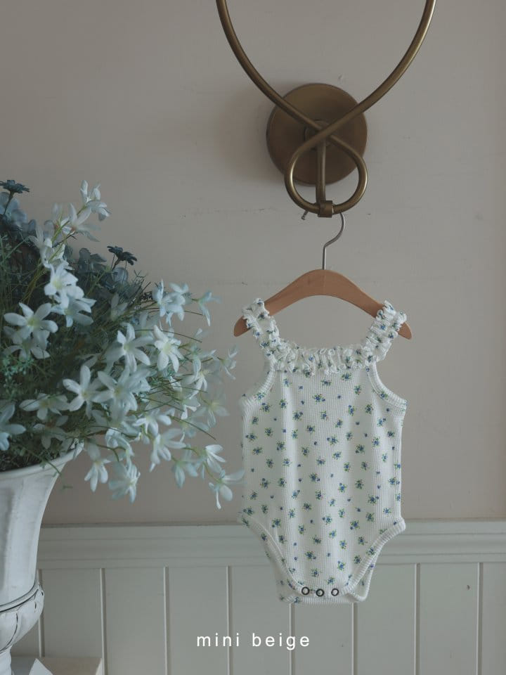The Beige - Korean Baby Fashion - #onlinebabyboutique - Waffle Gopchang Body Suit - 2