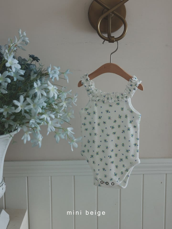 The Beige - Korean Baby Fashion - #onlinebabyshop - Waffle Gopchang Body Suit - 3