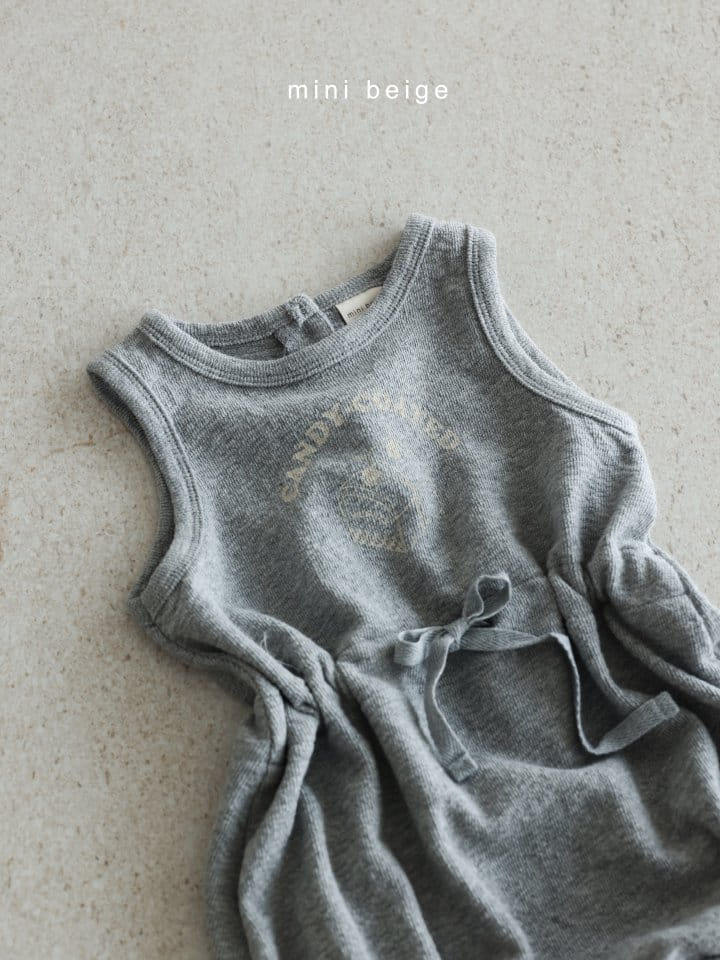 The Beige - Korean Baby Fashion - #onlinebabyshop - String Body Suit - 2