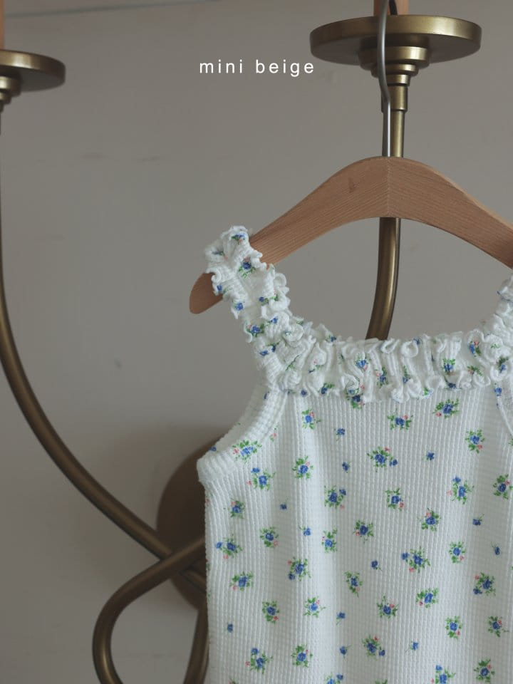 The Beige - Korean Baby Fashion - #onlinebabyshop - Waffle Gopchang Body Suit - 4