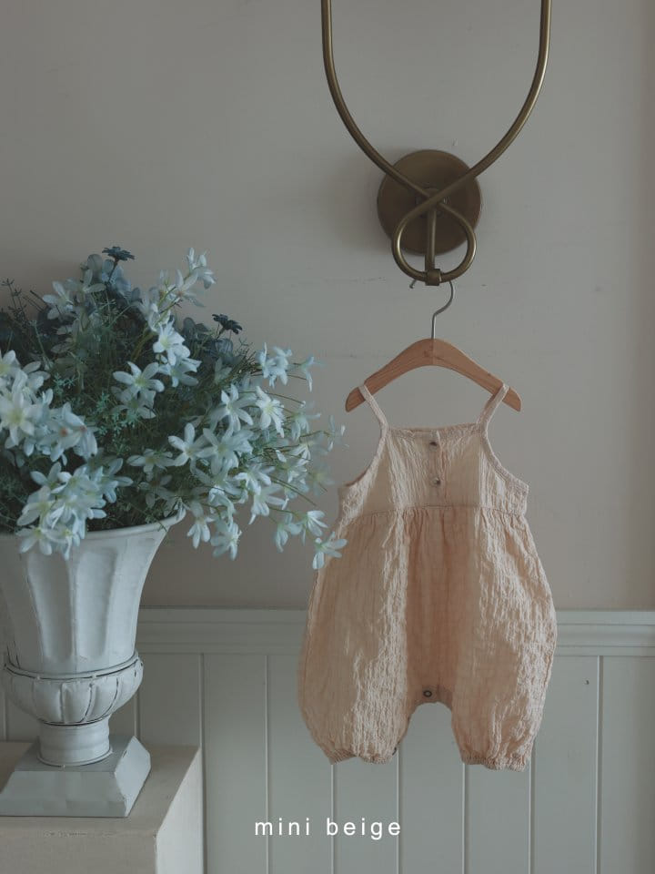 The Beige - Korean Baby Fashion - #smilingbaby - Button Sleeveless Body Suit - 2