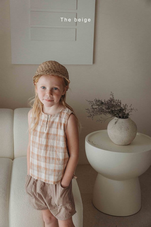 The Beige - Korean Children Fashion - #Kfashion4kids - Check Jicki Sleeveless Tee - 10