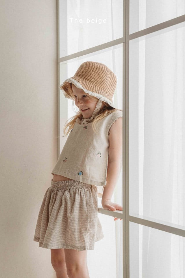 The Beige - Korean Children Fashion - #childofig - Check Skirt Pants - 9