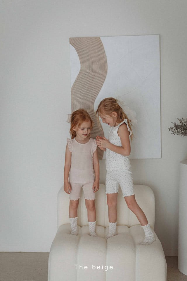 The Beige - Korean Children Fashion - #prettylittlegirls - Terry Short Leggings - 4