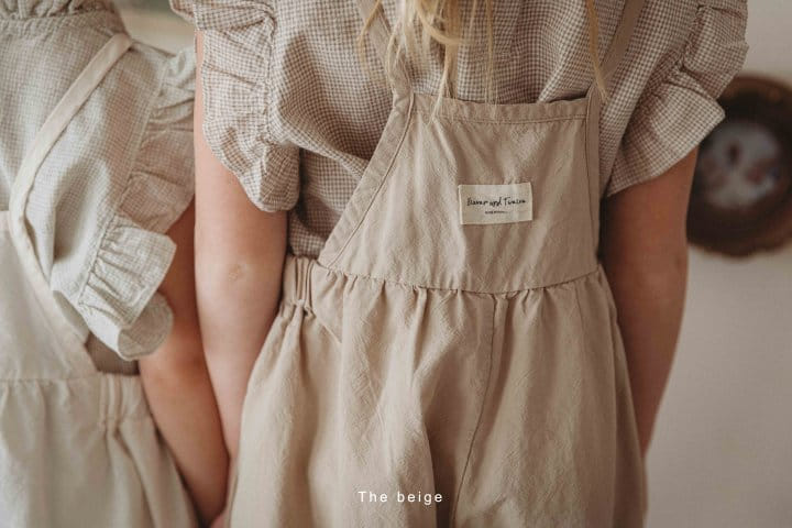 The Beige - Korean Children Fashion - #childofig - Piping Dungarees Pants - 11