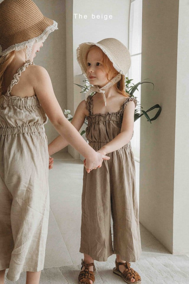 The Beige - Korean Children Fashion - #childofig - Gopchang Frill Overalls - 9