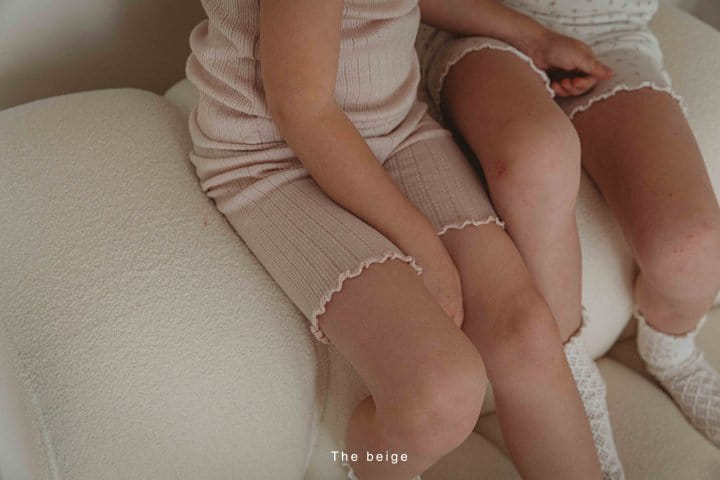 The Beige - Korean Children Fashion - #fashionkids - Terry Short Leggings - 9