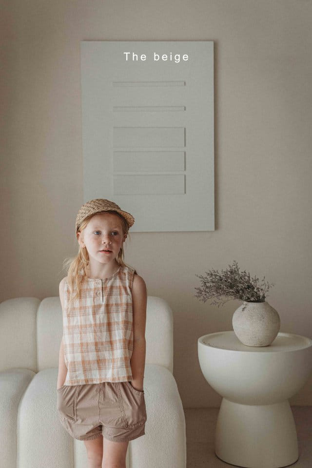 The Beige - Korean Children Fashion - #kidsstore - Check Jicki Sleeveless Tee - 8