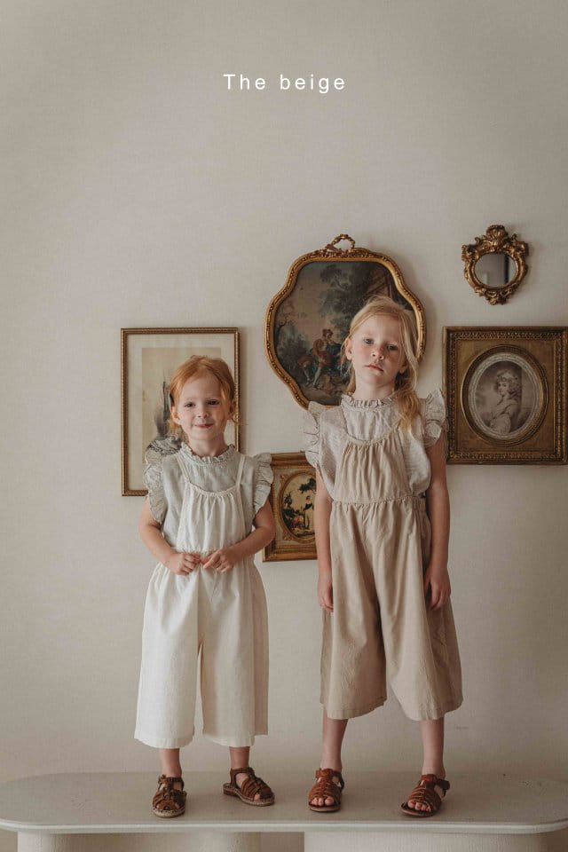 The Beige - Korean Children Fashion - #kidsstore - Piping Dungarees Pants
