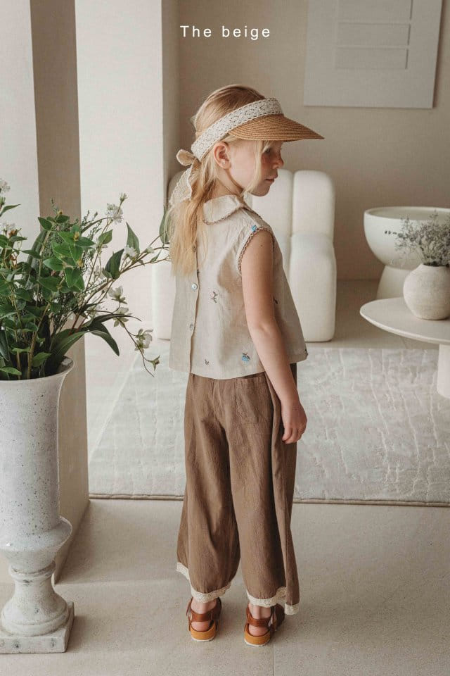 The Beige - Korean Children Fashion - #littlefashionista - Lace Ma Wide Pants