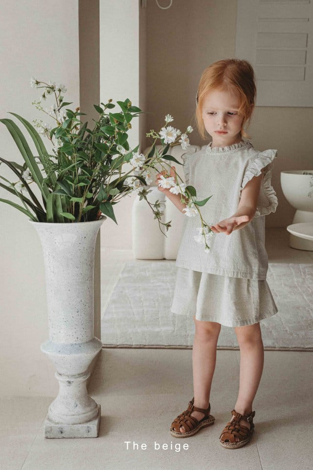The Beige - Korean Children Fashion - #littlefashionista - Frill Check Blanc - 8