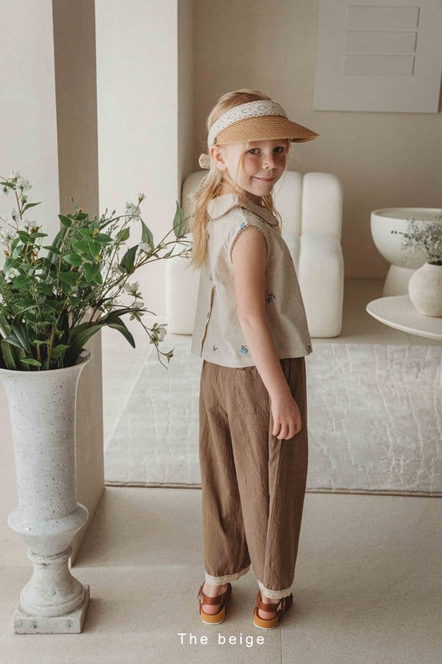 The Beige - Korean Children Fashion - #magicofchildhood - Lace Ma Wide Pants - 2