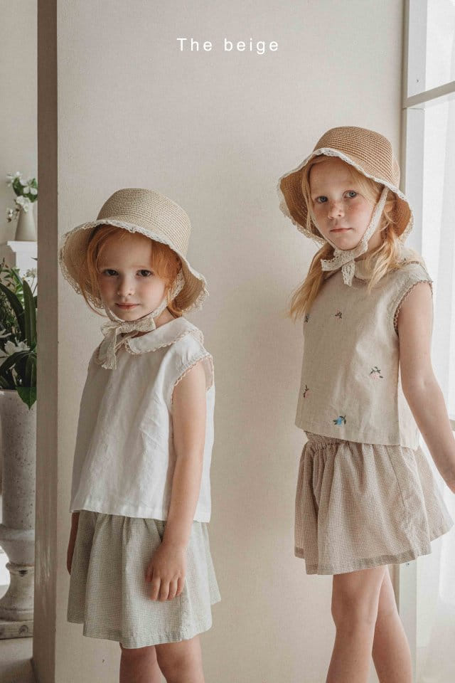 The Beige - Korean Children Fashion - #minifashionista - Check Skirt Pants - 7