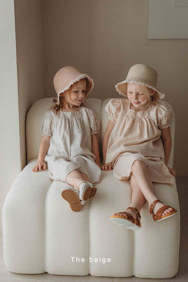 The Beige - Korean Children Fashion - #minifashionista - Smoke Top Bottom Set - 3