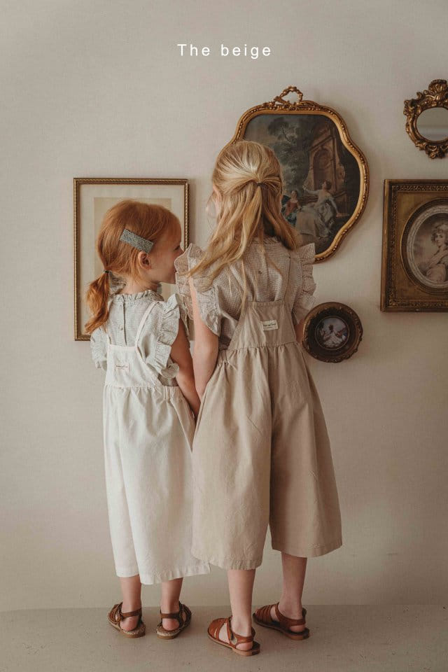 The Beige - Korean Children Fashion - #stylishchildhood - Piping Dungarees Pants - 10