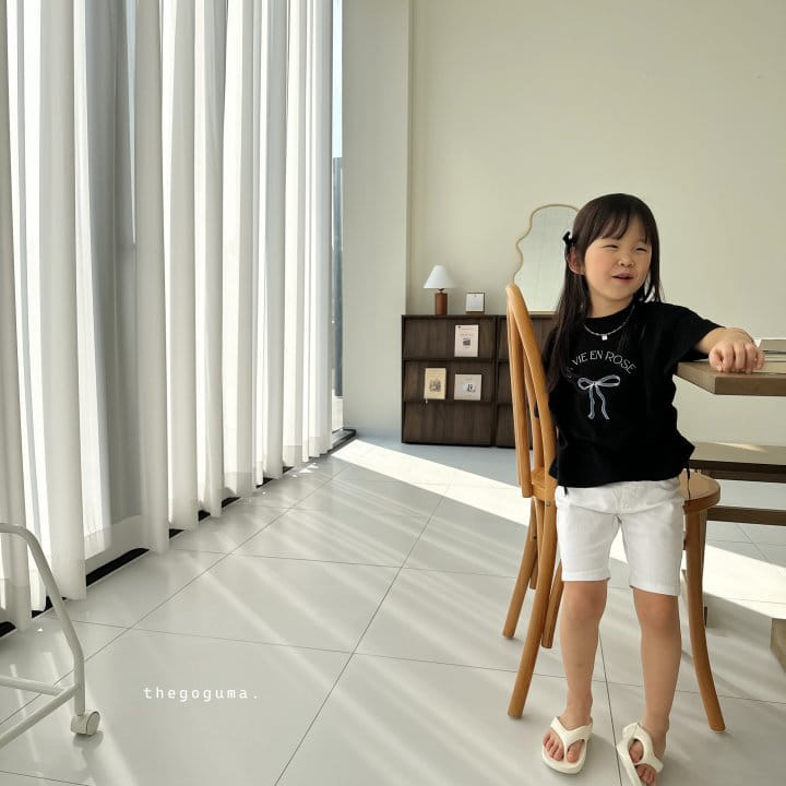 Thegoguma - Korean Children Fashion - #kidzfashiontrend - Rose Ribbon Tee - 4