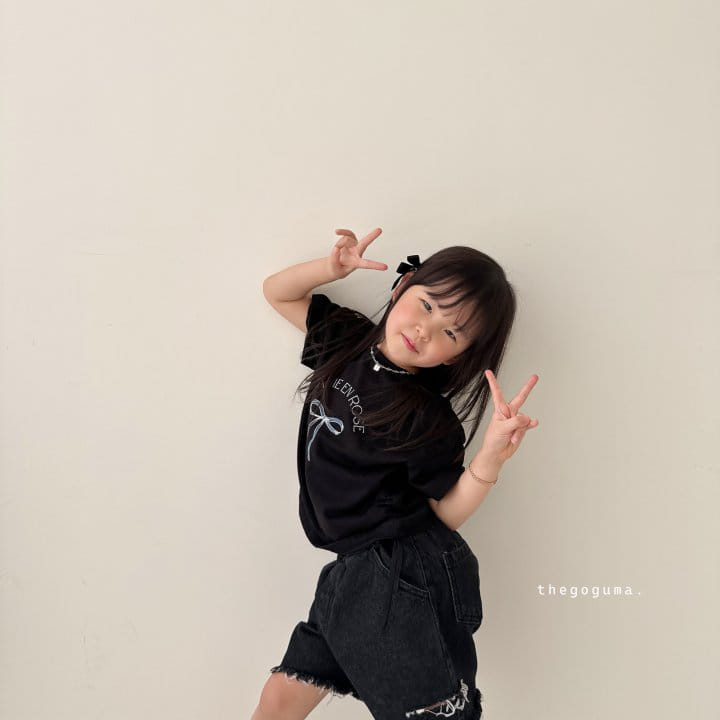 Thegoguma - Korean Children Fashion - #childrensboutique - Rose Ribbon Tee - 11