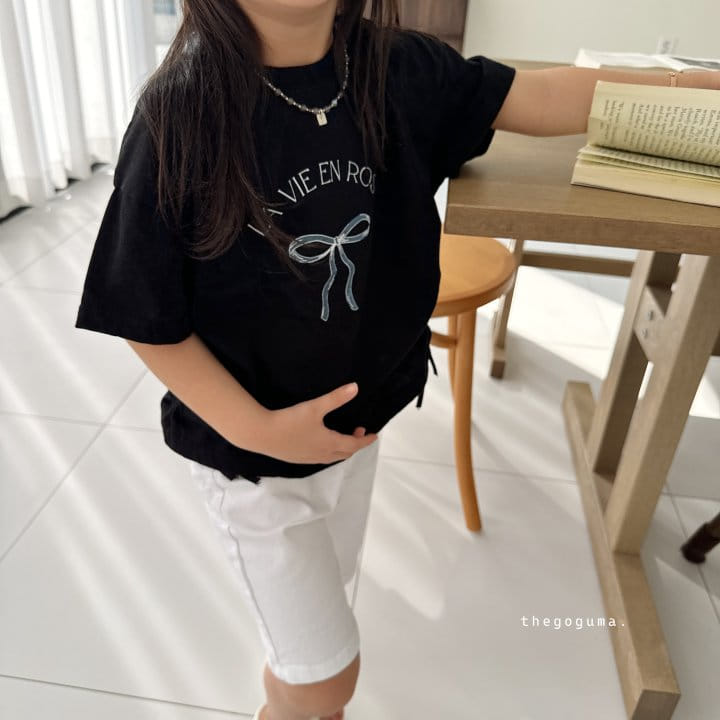 Thegoguma - Korean Children Fashion - #magicofchildhood - Rose Ribbon Tee - 6