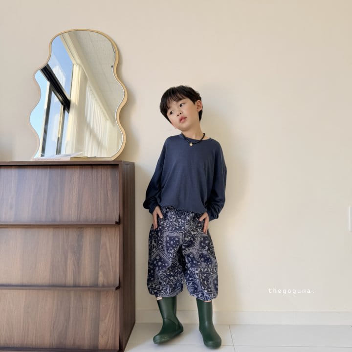 Thegoguma - Korean Children Fashion - #prettylittlegirls - Paisley Jogger Pants - 8