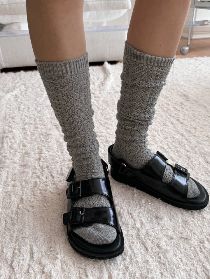 There's - Korean Women Fashion - #momslook - Punching Knee Socks - 6