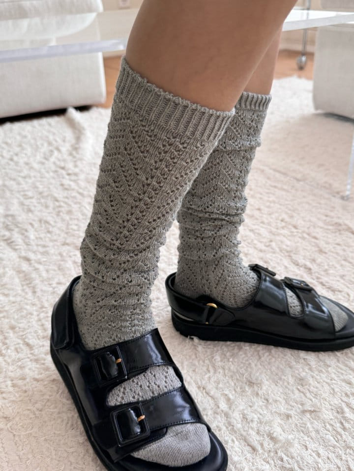 There's - Korean Women Fashion - #womensfashion - Punching Knee Socks - 7
