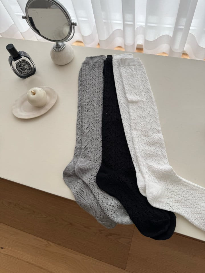 There's - Korean Women Fashion - #womensfashion - Punching Knee Socks - 9