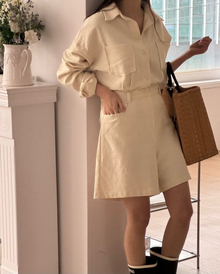 There's - Korean Women Fashion - #womensfashion - Gabardine Jump Suit - 3