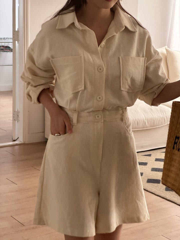There's - Korean Women Fashion - #womensfashion - Gabardine Jump Suit - 5
