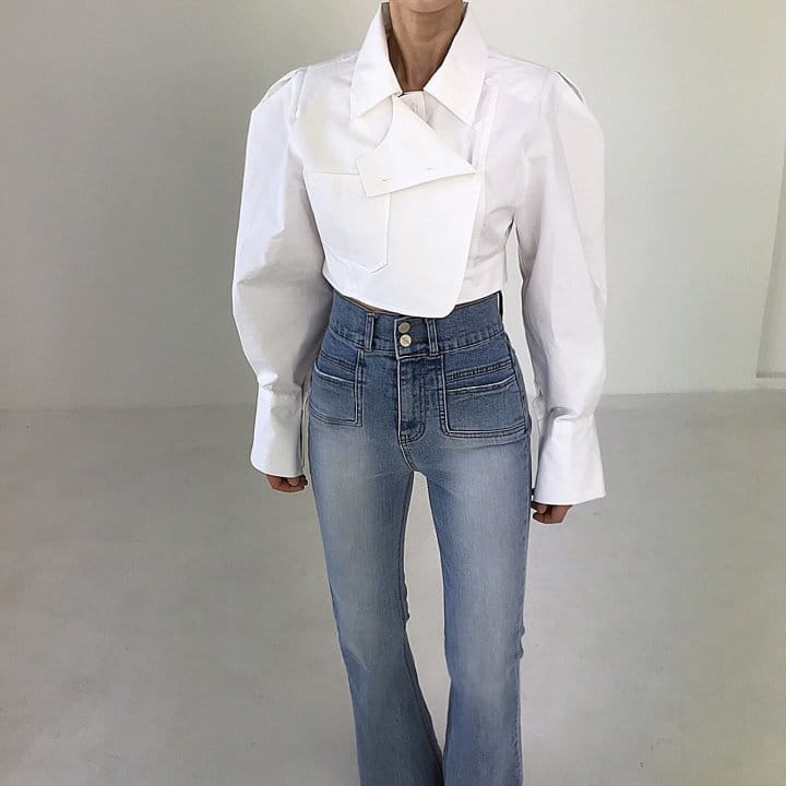 Twomoon - Korean Women Fashion - #momslook - Flap Apple Shirt - 6