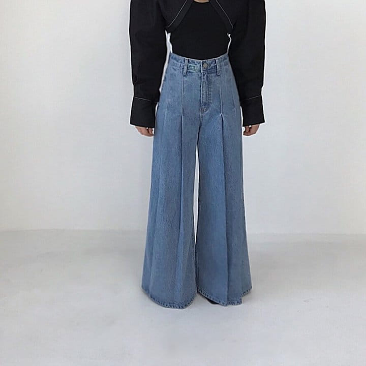 Twomoon - Korean Women Fashion - #womensfashion - Pintuck Denim  - 4
