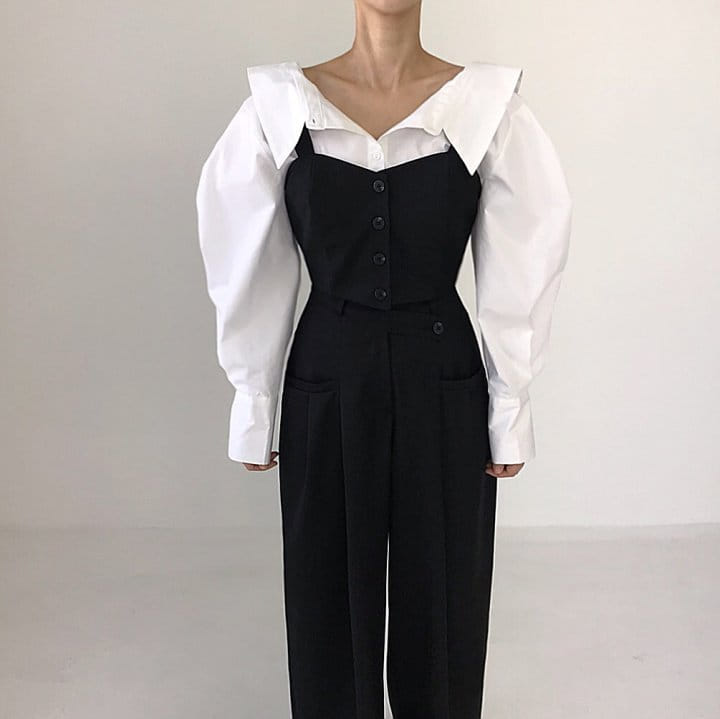 Twomoon - Korean Women Fashion - #vintagekidsstyle - Welt Vest - 6